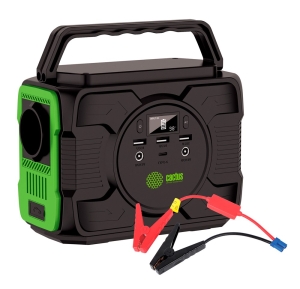 Электростанция портативная + Пусковое устройство Cactus CS-PCS144-EC5 40000mAh 5A 2xUSB черный/зеленый Электростанция портативная + Пусковое устройство Cactus CS-PCS144-EC5 40000mAh 5A 2xUSB черный/зеленый